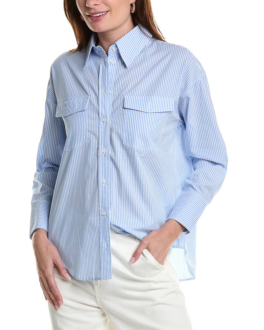Blanknyc Blank Nyc Button -up Shirt In Blue