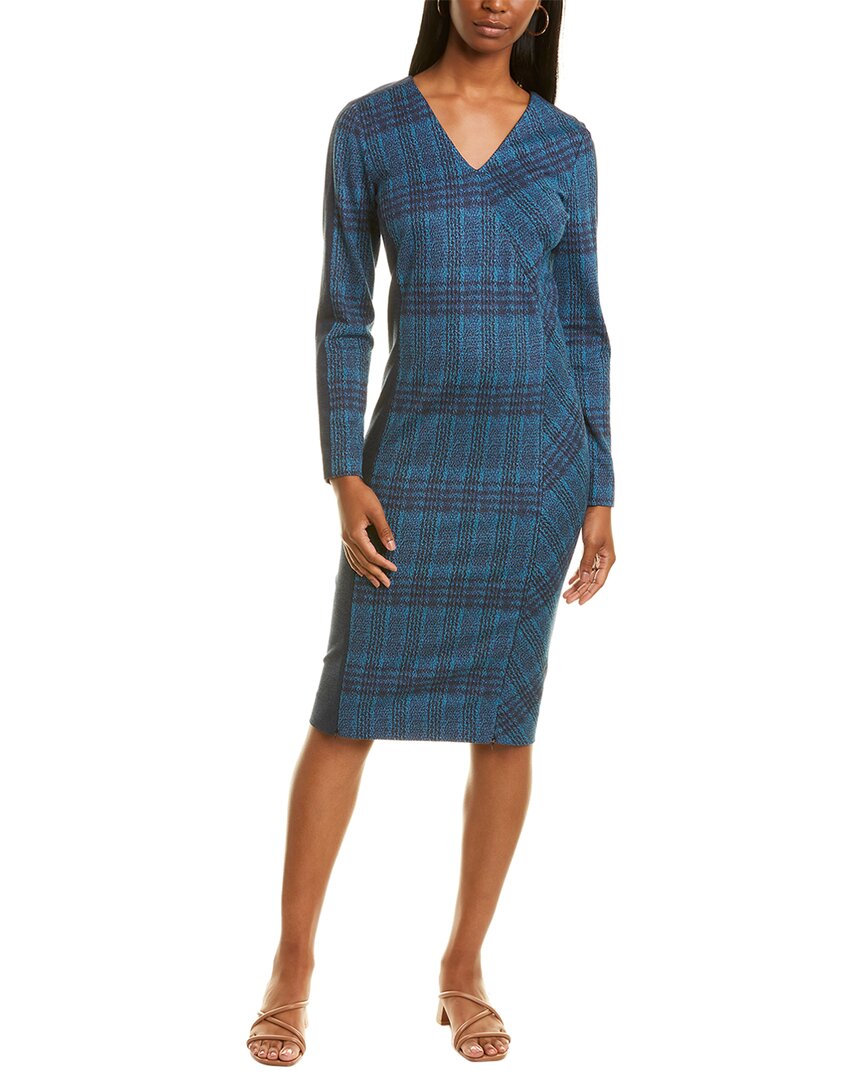 Shop Carlisle Brit Bristol Woven Dress In Blue