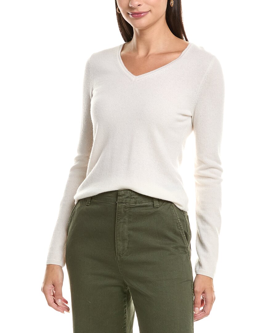 Incashmere Cashmere Sweater In White