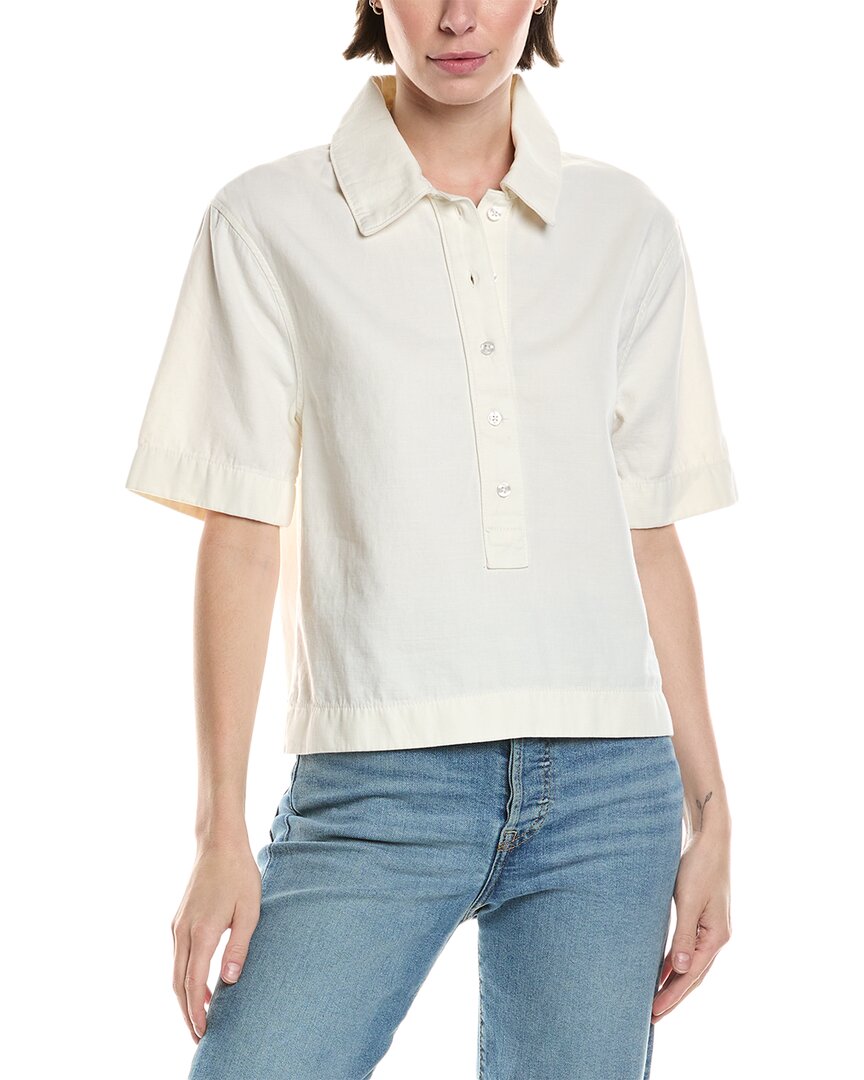7 For All Mankind Linen-blend Polo Shirt