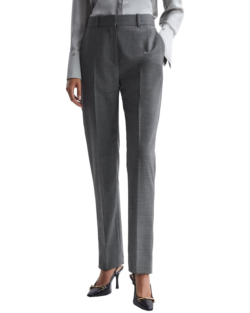 Reiss Layton Wool Blend Pants In Grey