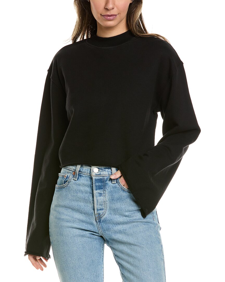 Dl1961 Crop Sweatshirt In Black