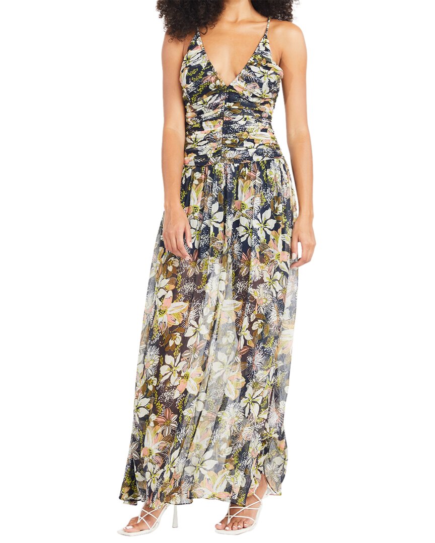 Shop Tanya Taylor Lovette Linen & Silk-blend Maxi Dress