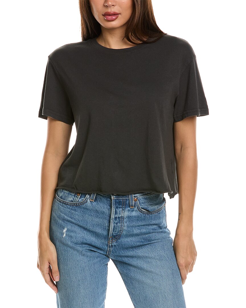 Perfectwhitetee Cropped T-shirt In Black