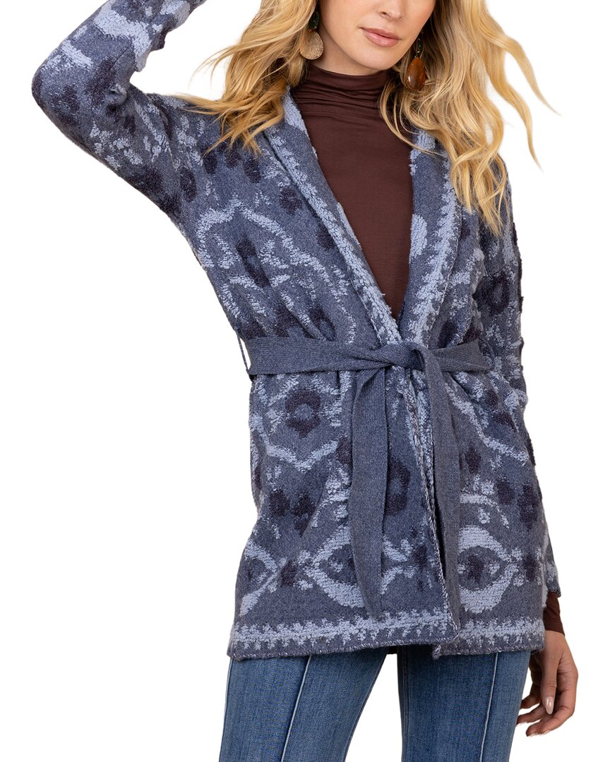 Hale Bob Emmeline Cardigan In Blue