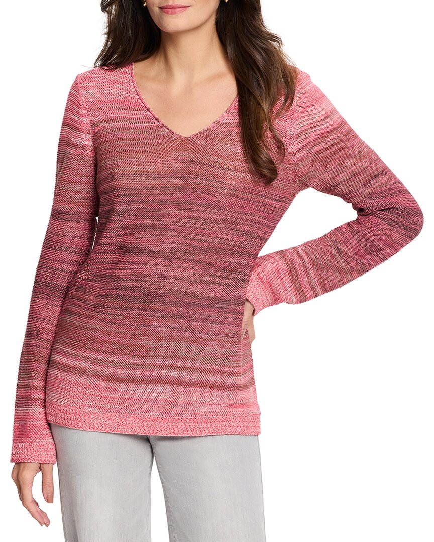 Nic + Zoe Nic & Zoe Hazy Shades Linen-blend Sweater