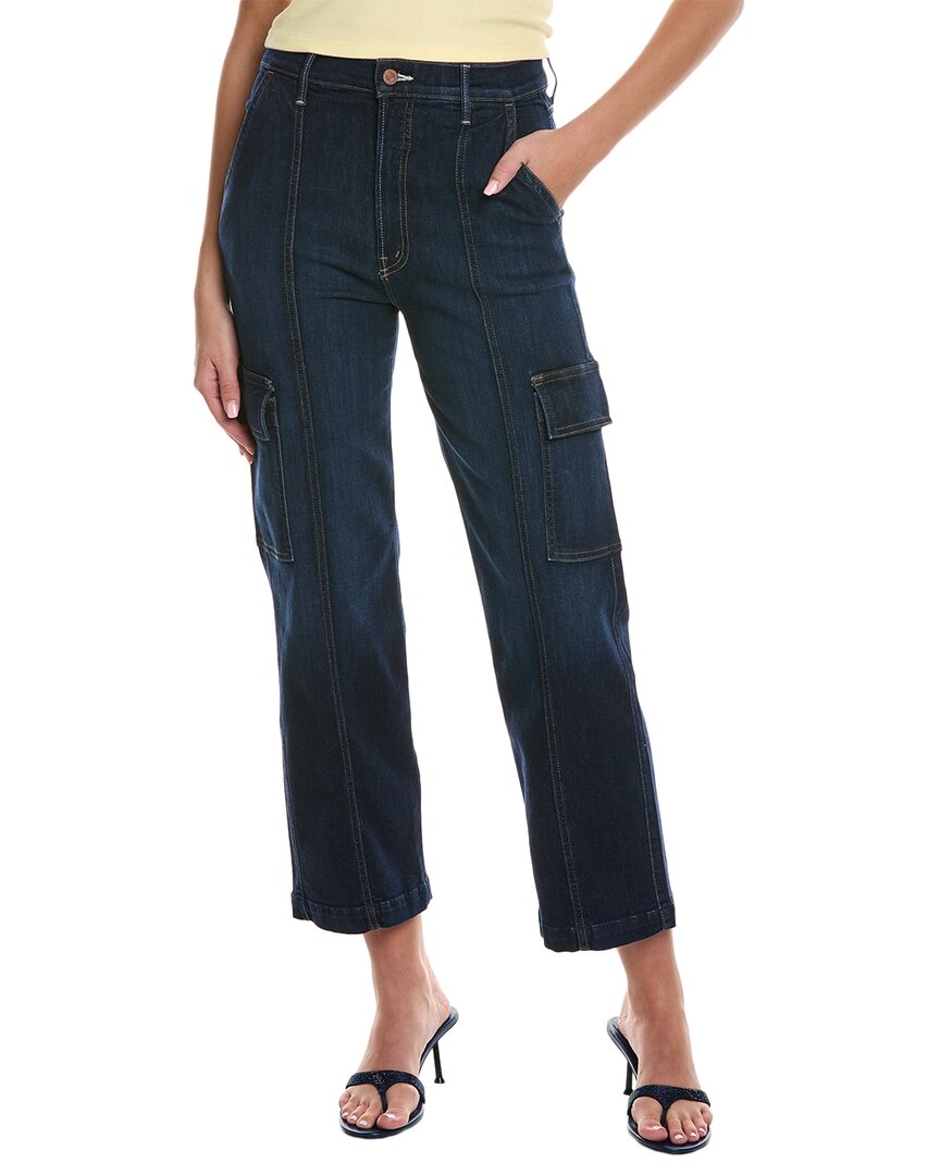 Shop Mother Denim The Rambler Off Limits Cargo Ankle Jean In Blue