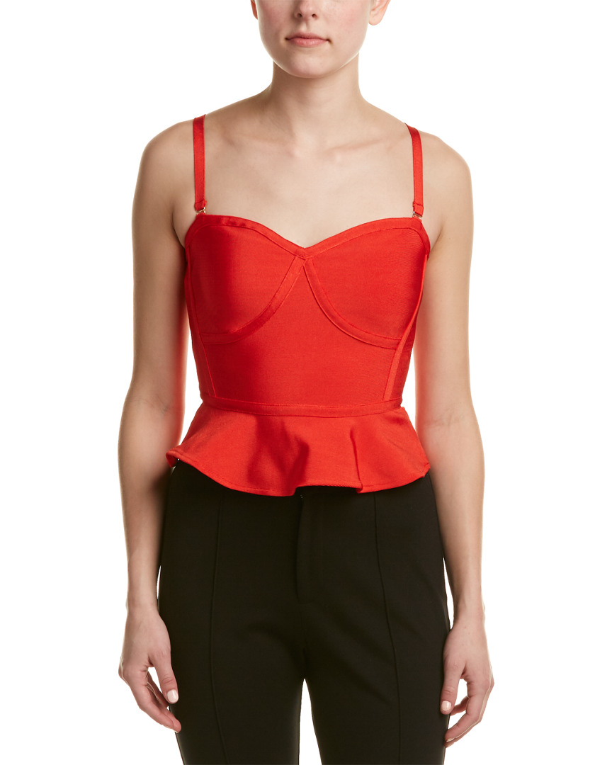Image of WOW Couture Cropped Peplum Top