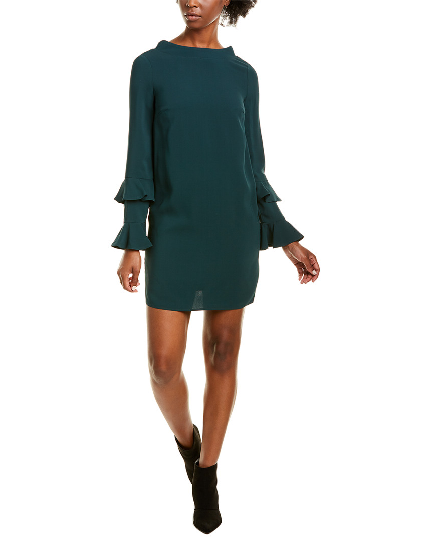 Image of Elisabetta Franchi Tiered Sleeve Shift Dress