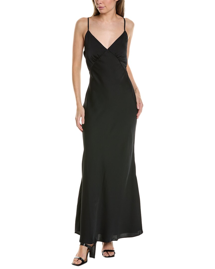 Shop Misha Vida Midi Dress In Black