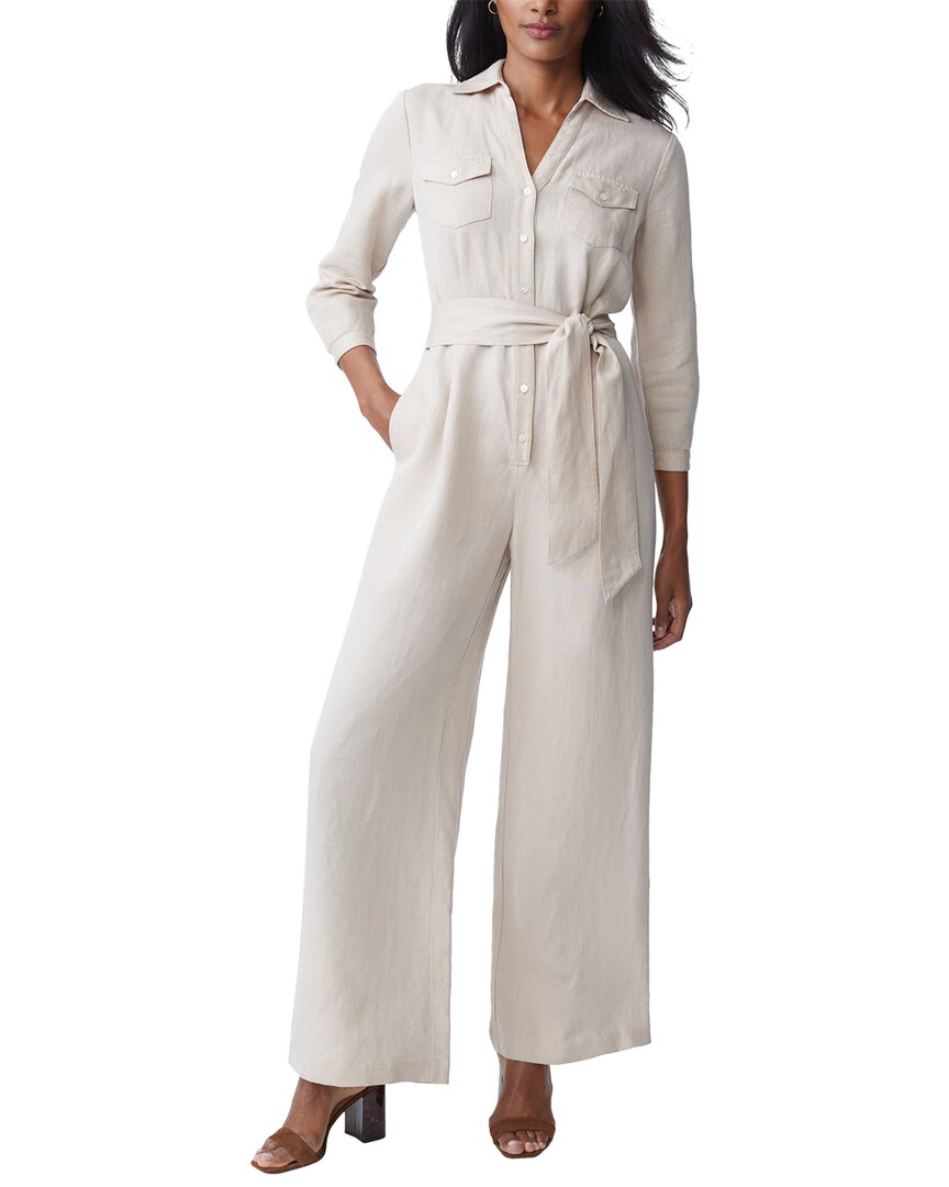 J.MCLAUGHLIN J.MCLAUGHLIN ERNST LINEN-BLEND JUMPSUIT