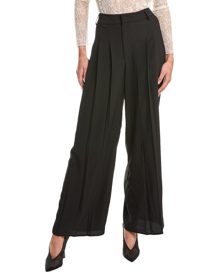 Ba&sh Moloy Monogram-jacquard Straight-leg Trousers In Blue