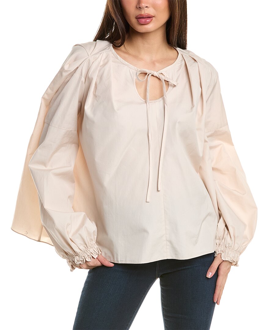 3.1 Phillip Lim Poplin Blouse In Beige