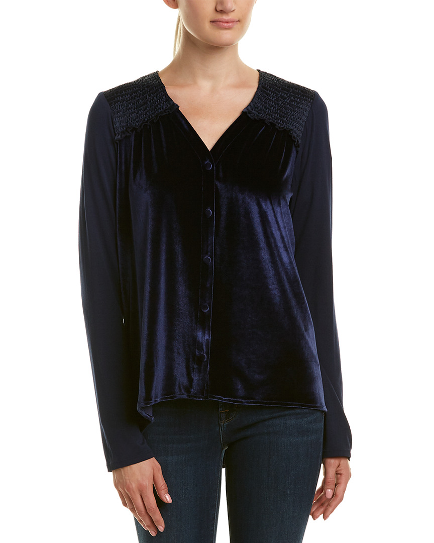 Image of Hale Bob Silk-Blend Lurex Top