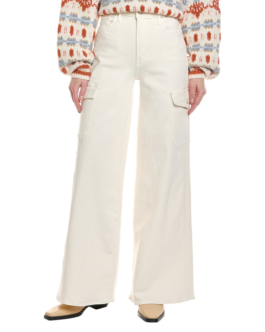 Shop Mother The Undercover Cargo Sneak Cream Puffs Jean In White