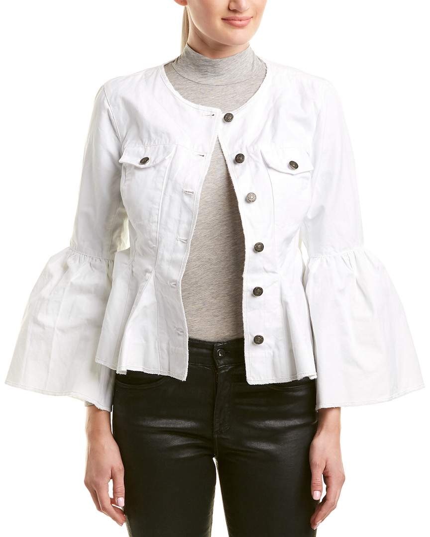 Image of Cinq a Sept Josephina Linen-Blend Top