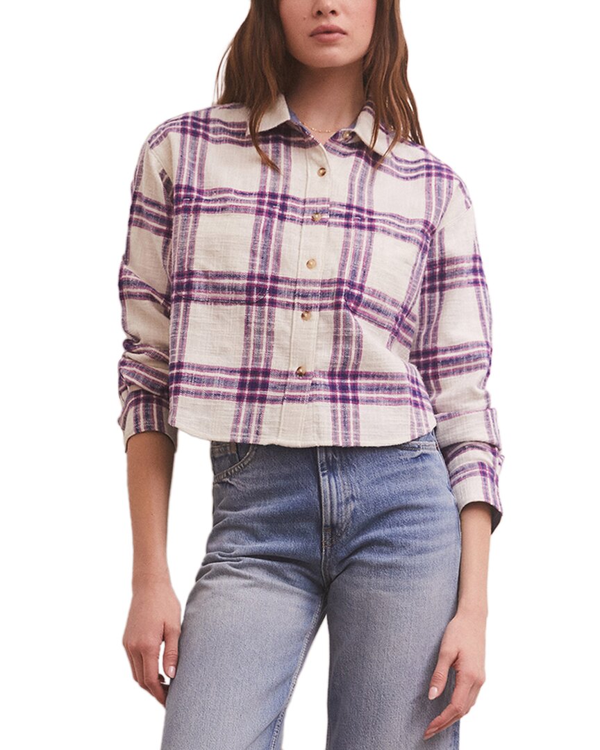 Z SUPPLY Z SUPPLY ETHAN CROPPED PLAID TOP
