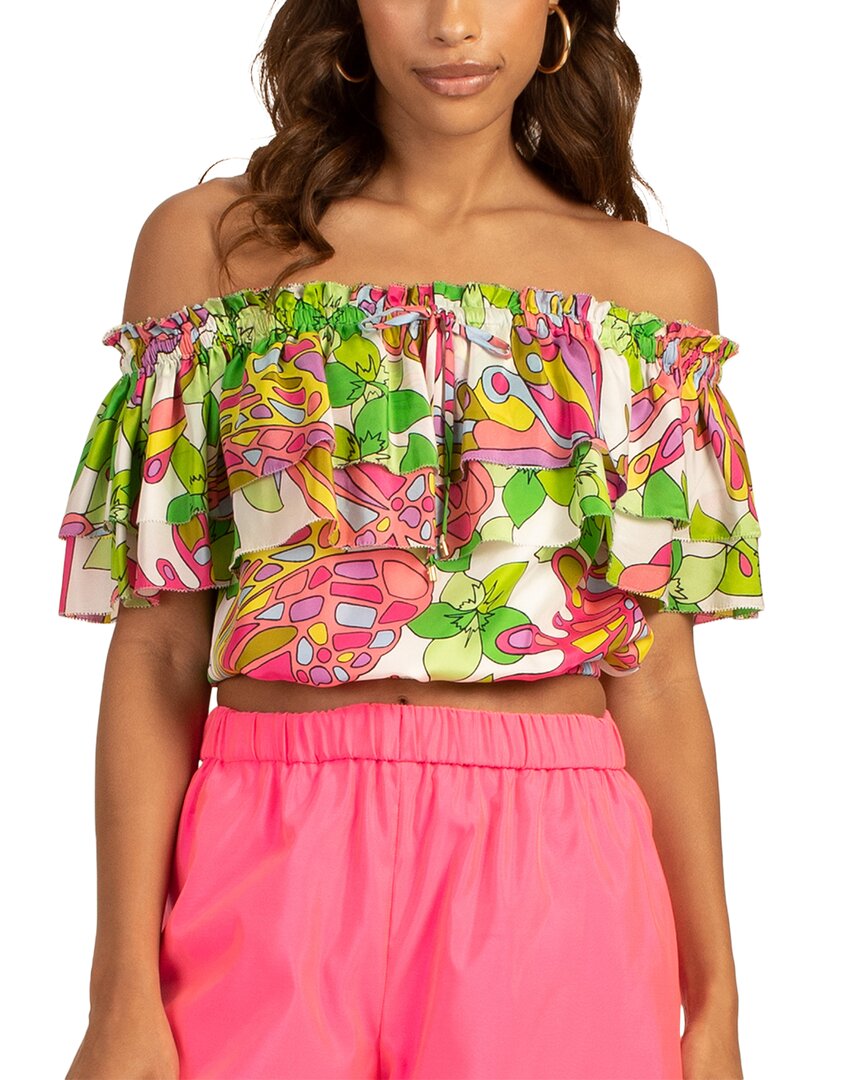 Shop Trina Turk Solange Silk Top