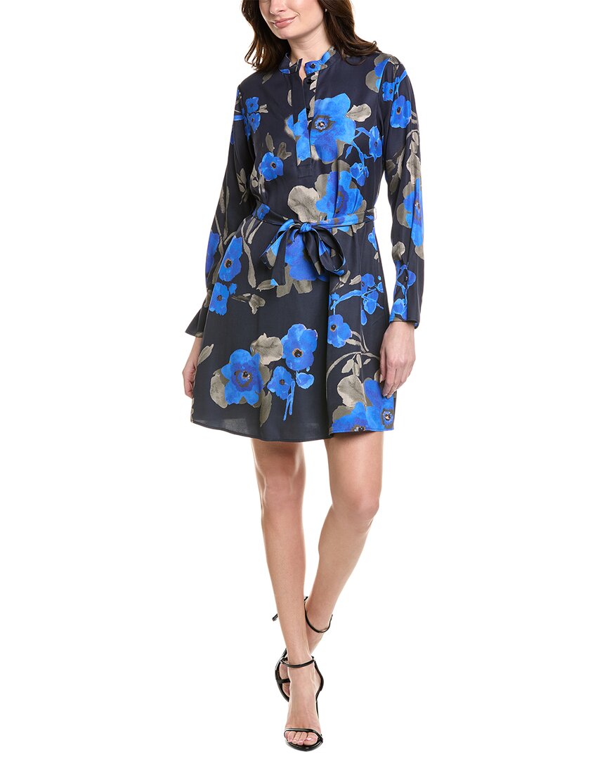 Hugo Boss Dinalea Shift Dress In Blue