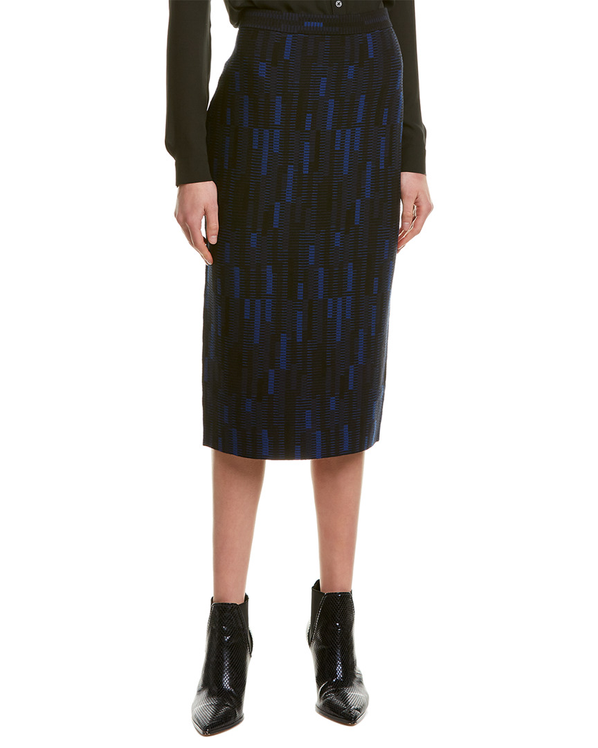Image of St. John Mosaic Jacquard Pencil Skirt
