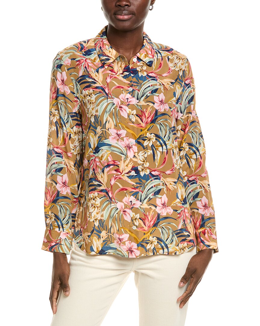 Tommy Bahama Flora Amora Silk Shirt In Green