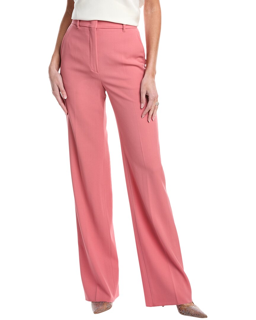 Max Mara Studio Agami Wool Trouser In Pink