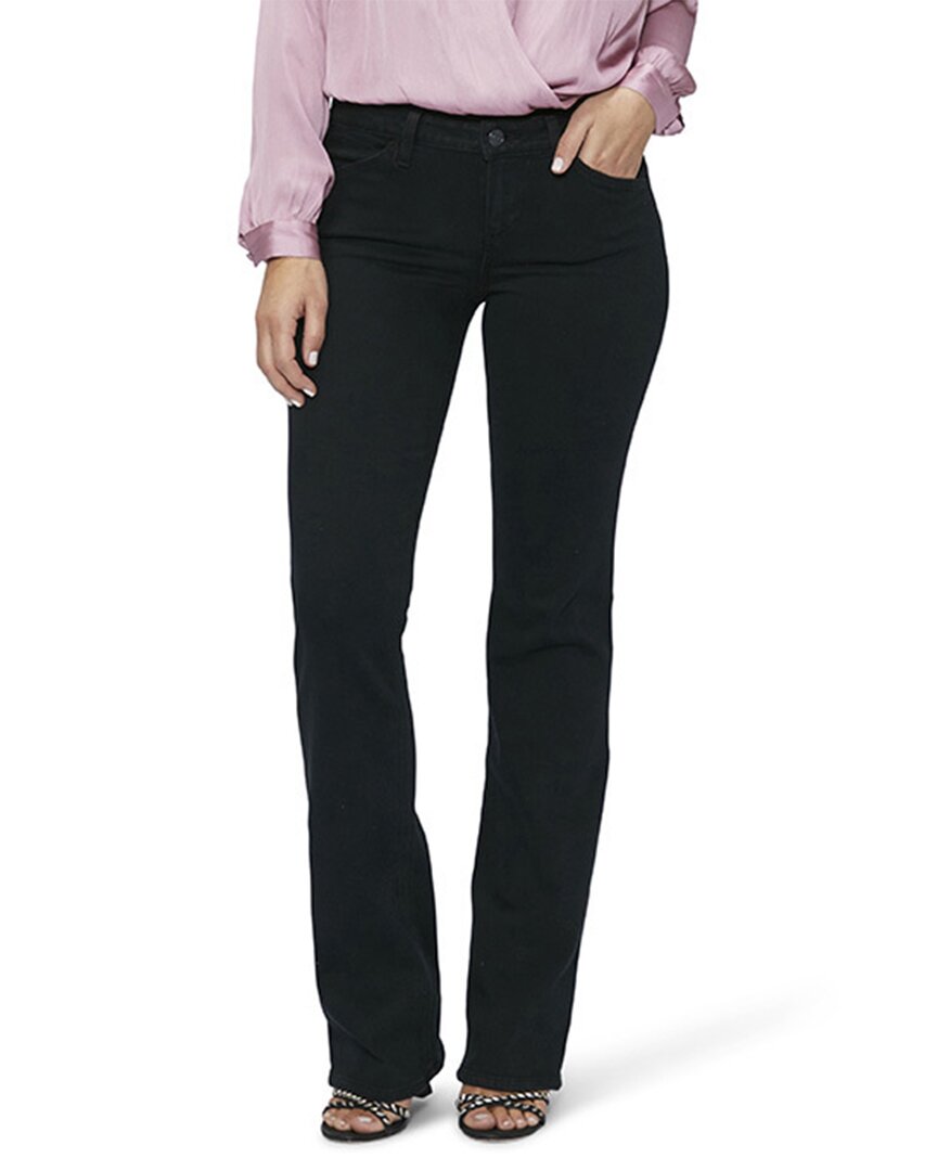 Paige Sloane Angled Pockets Straight Jean In Black