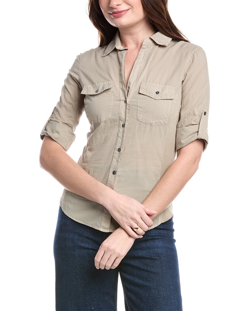 JAMES PERSE JAMES PERSE CONTRAST PANEL SHIRT
