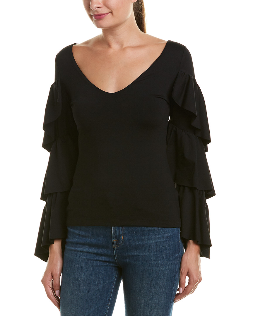 Image of susana monaco Cascade Ruffle Top