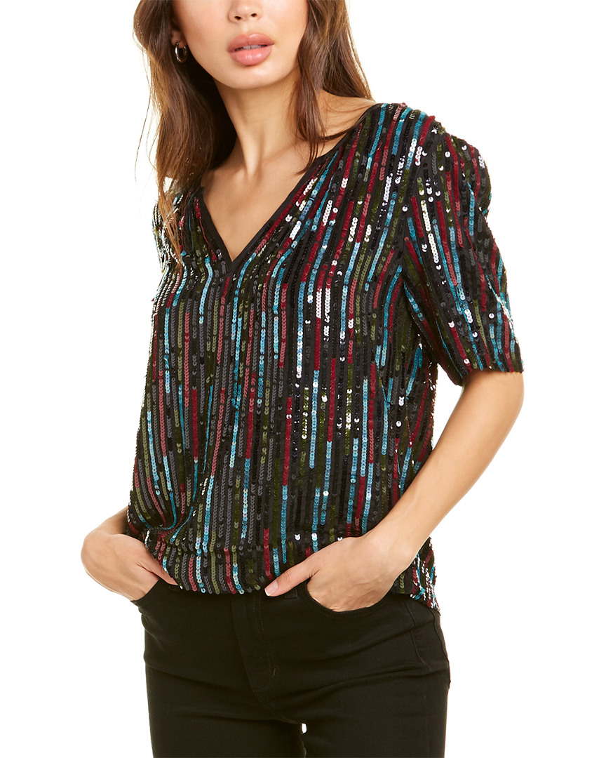 Image of Velvet by Graham & Spencer Retro Sequin Blouse