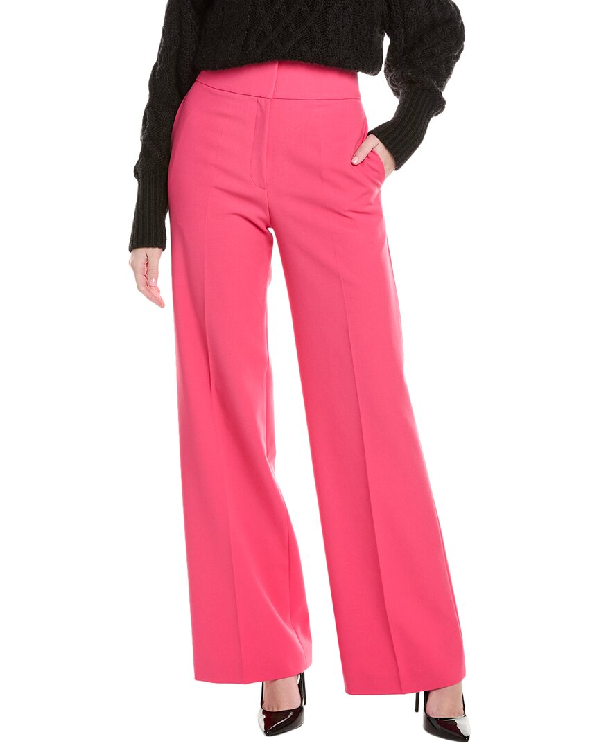 Hugo Boss Tatawa Wool Trouser In Pink