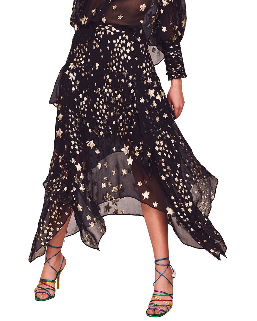 Image of LoveShackFancy Alex Silk-Blend Maxi Skirt