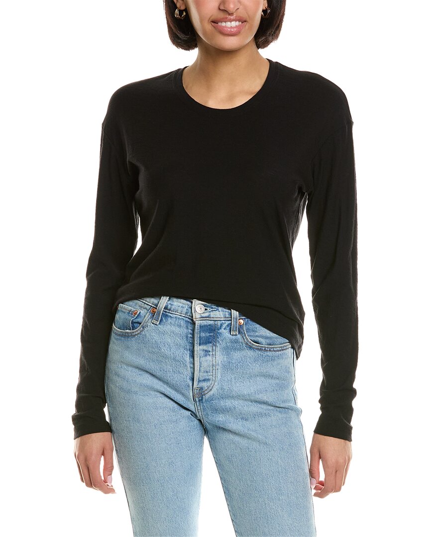 Shop James Perse Boxy T-shirt In Black