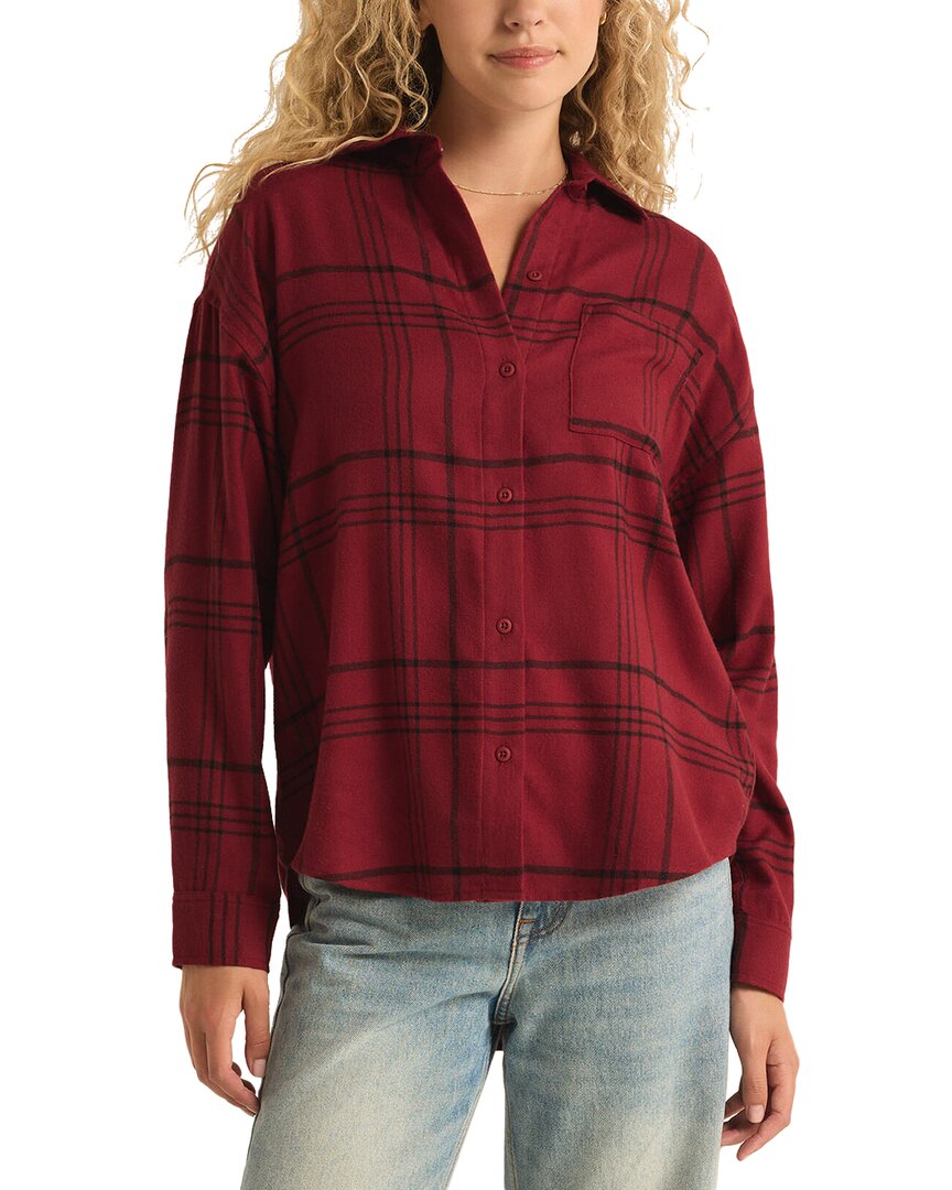 Z SUPPLY Z SUPPLY RIVER PLAID BUTTON-UP TOP