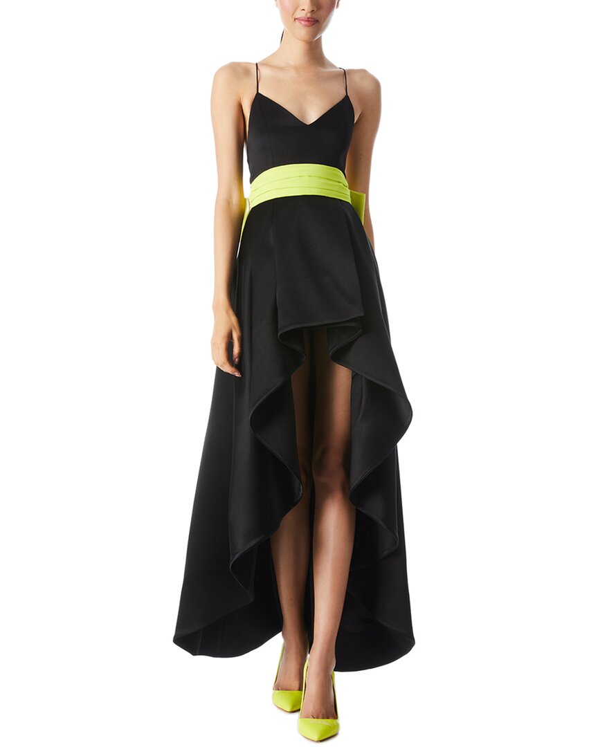 Shop Alice And Olivia Alice + Olivia Joss Gown In Black