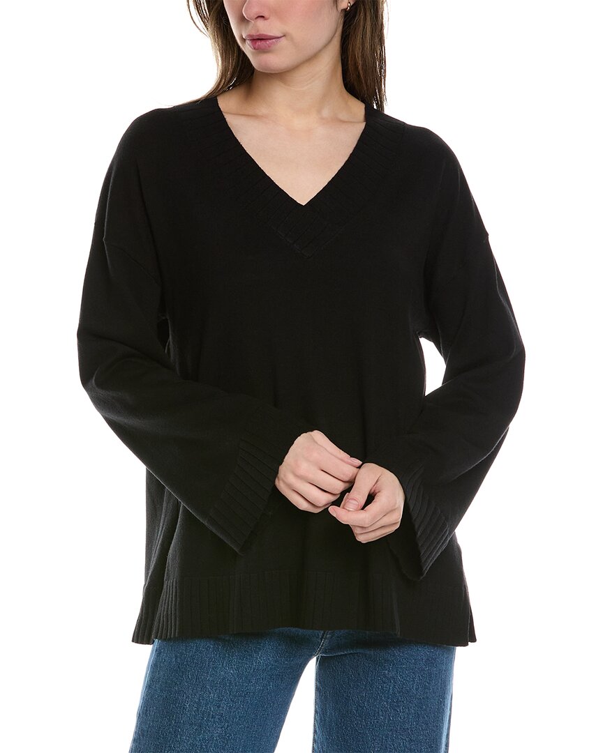 Shop Max Studio V-neck Boxy Pocket Sweater