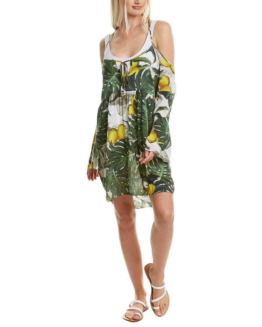 Image of ADRIANA DEGREAS Tropical Mini Dress