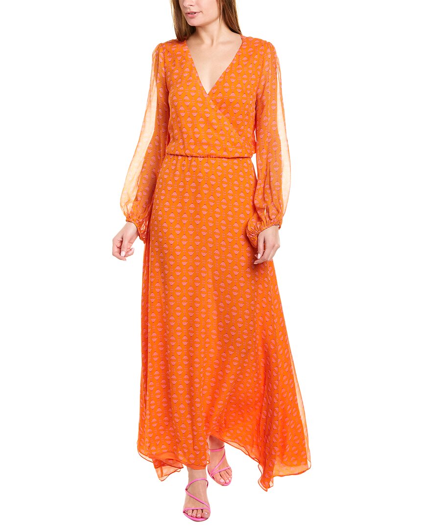 Image of Adriana Degreas Silk Maxi Dress