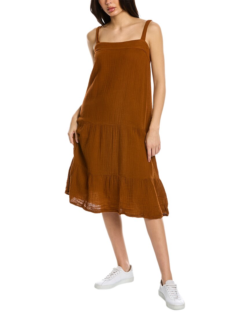 Shop Michael Stars Evie Midi Dress In Red