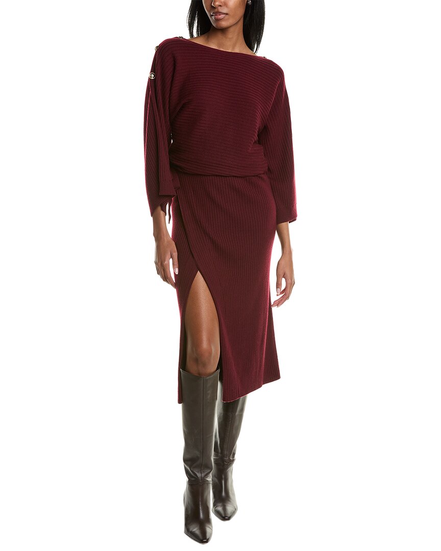 Shop Ba&sh Maxi Sweaterdress In Red