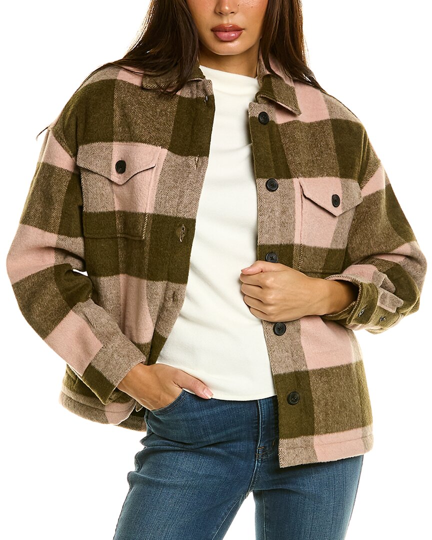 Shop Allsaints Luella Check Wool-blend Jacket