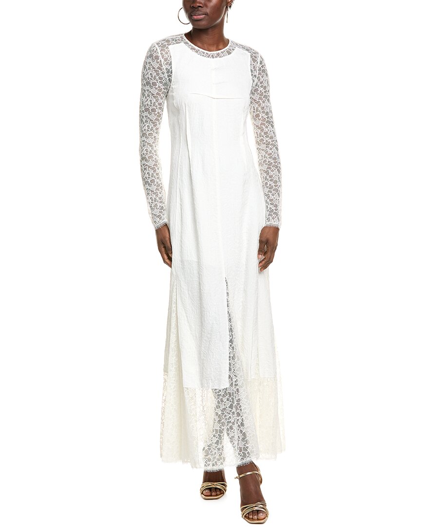 Shop Simkhai Brinda Combo Gown In White