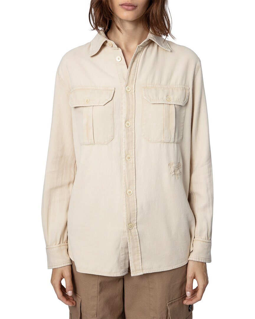 Shop Zadig & Voltaire Teros Twill Blouse