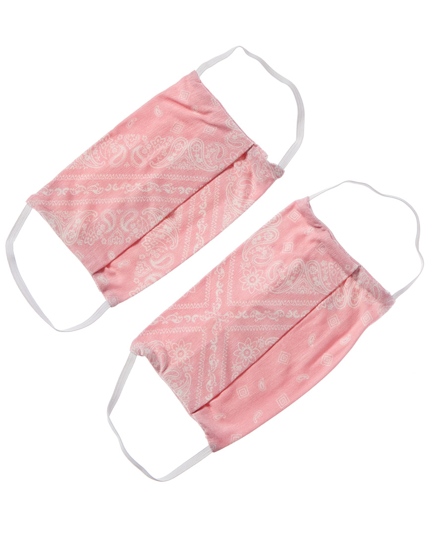 Amp American Mask Project Set Of 2 Cloth Face Mask In Pink