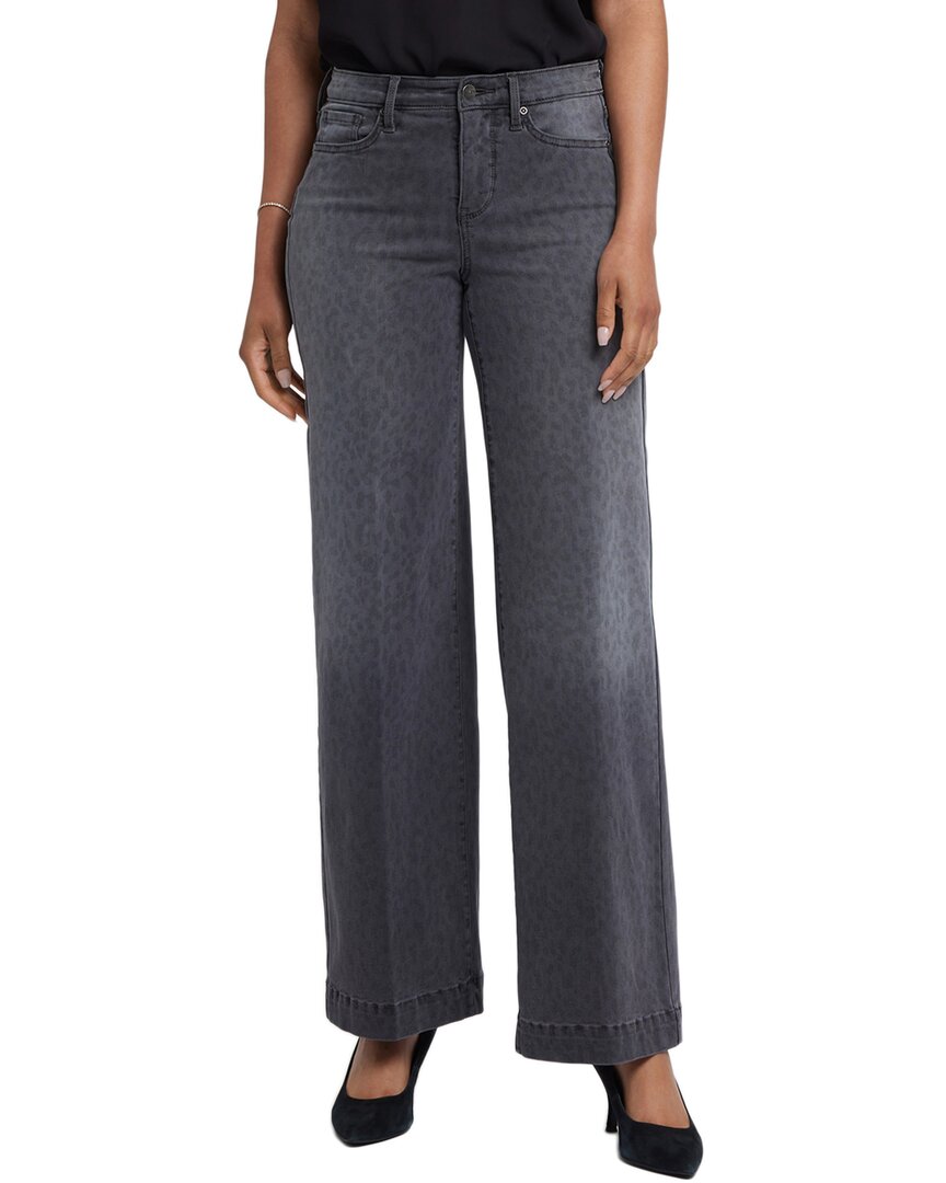 Nydj Teresa High Waist Frayed Released Hem Wide Leg Jeans