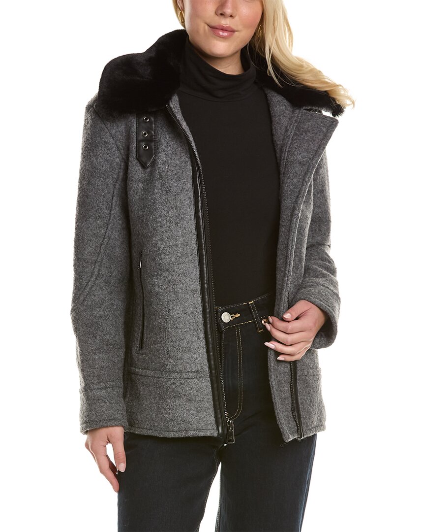 Shop Kenneth Cole New York Wool-blend Coat