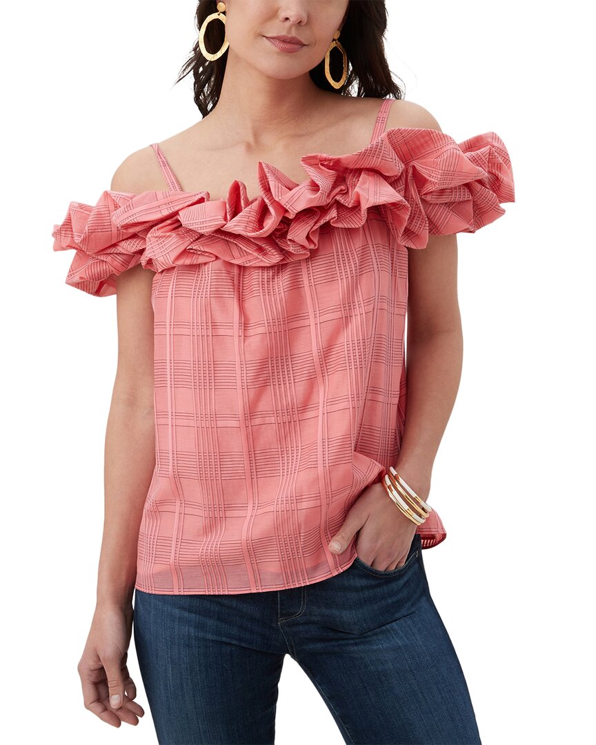 Trina Turk Primrose Silk-blend Top