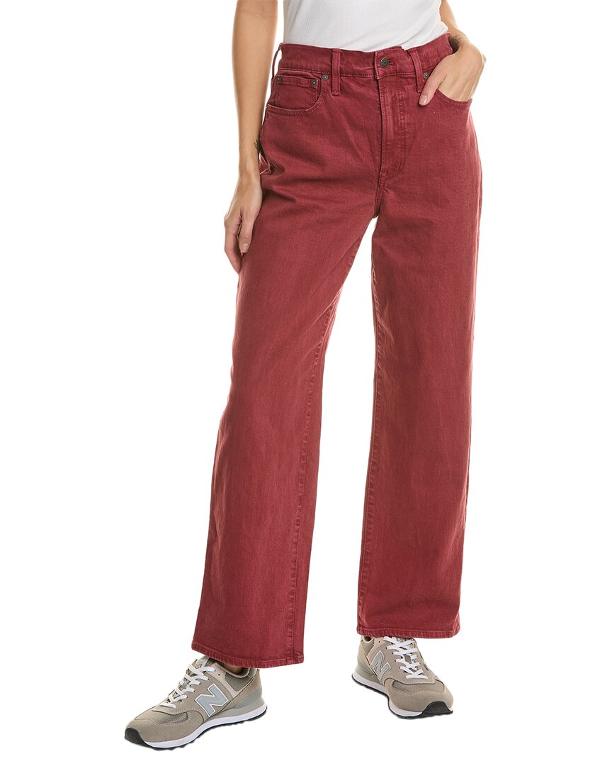 Shop Madewell Perfect Vintage Red Wide Leg Jean