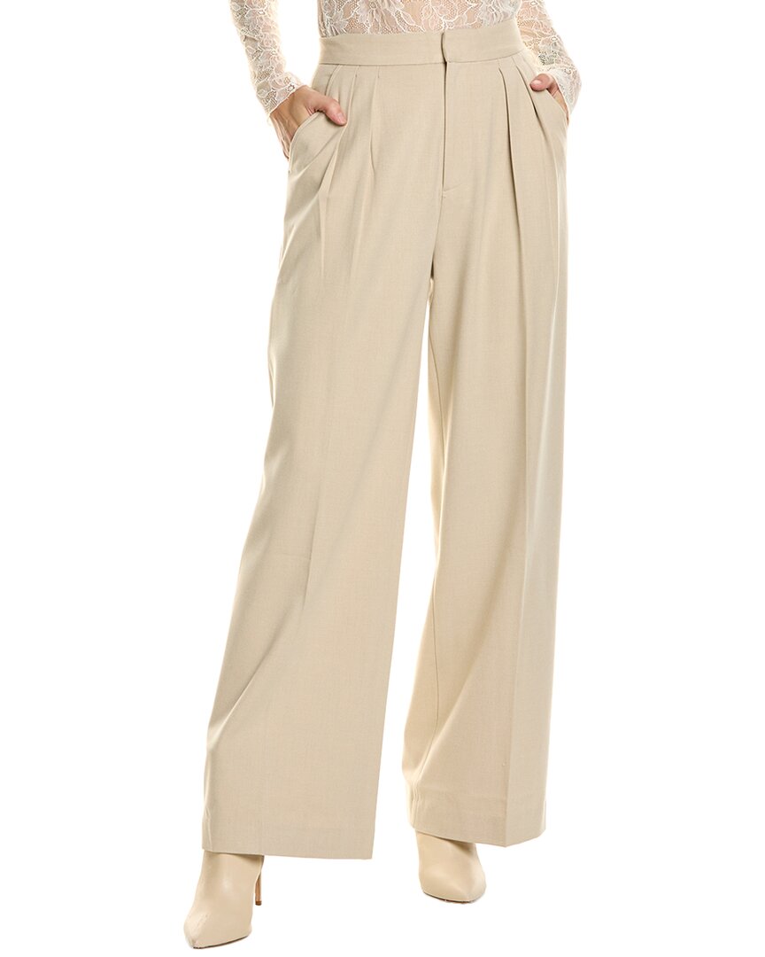 Sophie Rue Colleen Pleated Trouser In Neutral