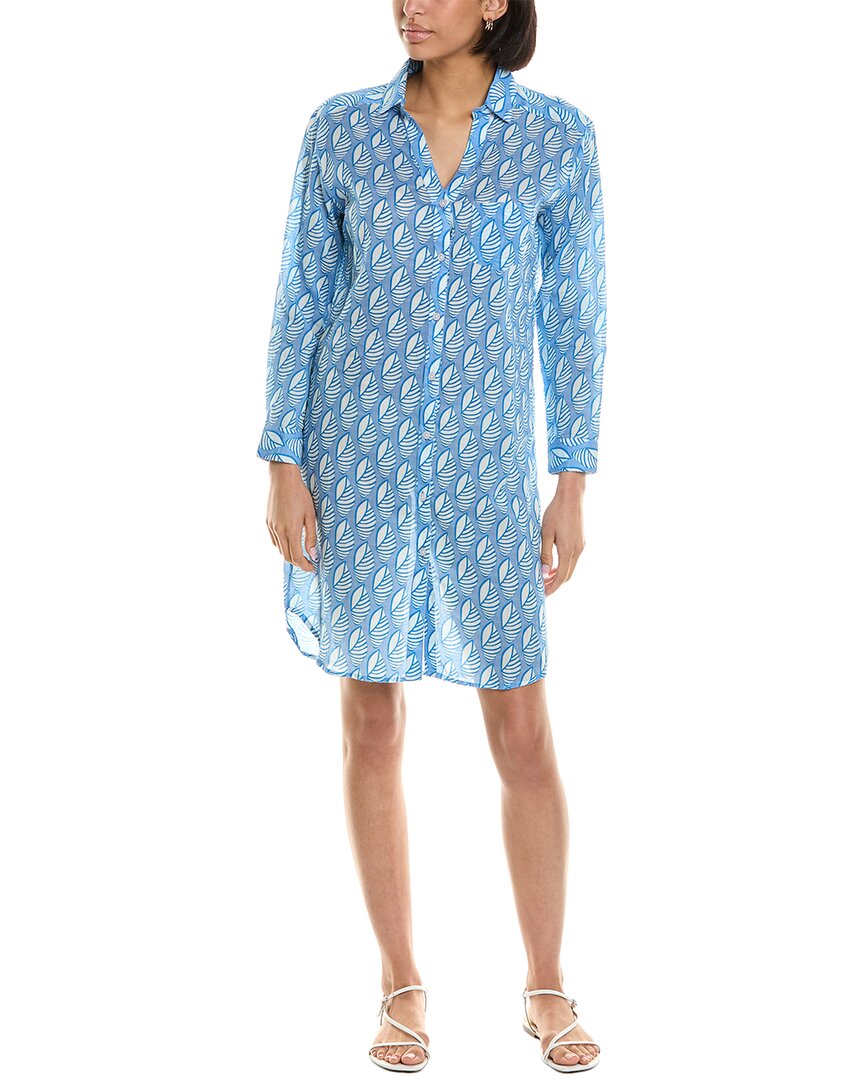 Shop Hiho Rebecca Shirtdress In Blue